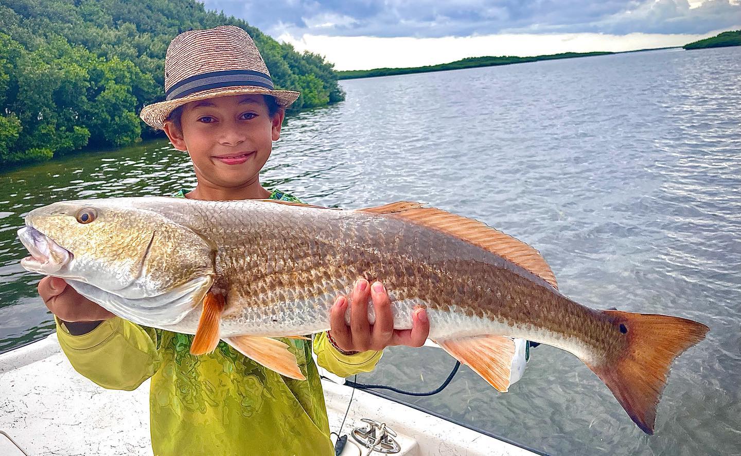 A picture of Crystal River Florida Fishing Adventures Crystal River Redfish Run August 2021