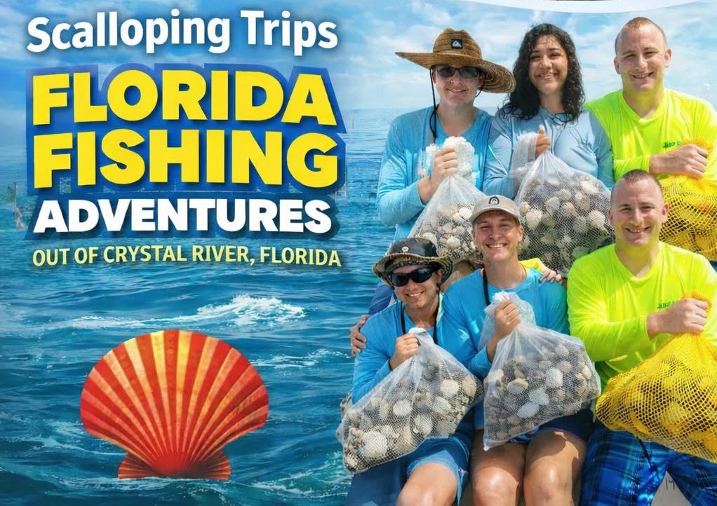 2026 Scalloping Season in Crystal River A picture of Crystal River Florida Fishing Adventures 2026 Scalloping Season in Crystal River